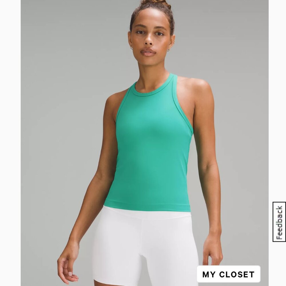 Lululemon Align Waist-Length Racerback Tank Kelly Green Size 4